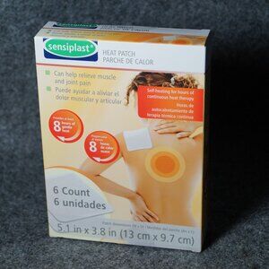 Sensiplast Heat Patch 6‑Count – New Sealed